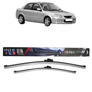 Set stergatoare auto MAZDA 323 S VI Saloon (BJ) din 1998-2004, Derby, din cauciuc siliconat rezistent