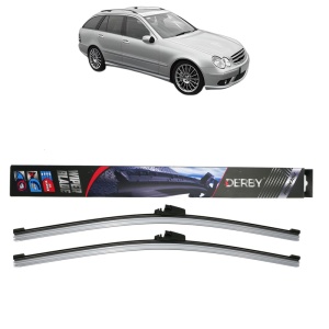 Set stergatoare auto MERCEDES-BENZ C-CLASS T-Model (S203) din 2001-2007, Derby, din cauciuc siliconat rezistent