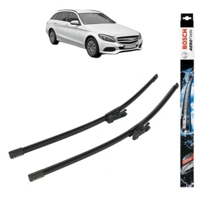 Set stergatoare auto MERCEDES-BENZ C-CLASS T-Model (S205) din 2014-2021, Bosch Aerotwin, din cauciuc siliconat rezistent