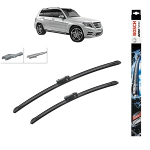 Set stergatoare auto MERCEDES-BENZ GLK-CLASS (X204) din 2008-2015, Bosch Aerotwin, din cauciuc siliconat rezistent