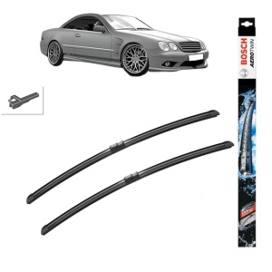 Set stergatoare auto MERCEDES-BENZ S-CLASS Coupe (C215) din 1999-2006, Bosch Aerotwin, din cauciuc siliconat rezistent