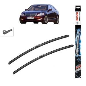 Set stergatoare auto MERCEDES-BENZ S-CLASS (W221, V221) din 2005-2013, Bosch Aerotwin, din cauciuc siliconat rezistent