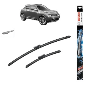 Set stergatoare auto NISSAN JUKE (F15) din 2010-2019, Bosch Aerotwin, din cauciuc siliconat rezistent