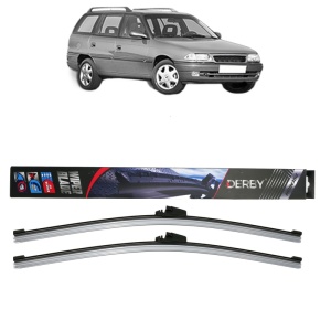 Set stergatoare auto OPEL ASTRA F CLASSIC Estate (T92) din 1998-2005, Derby, din cauciuc siliconat rezistent - Img 1