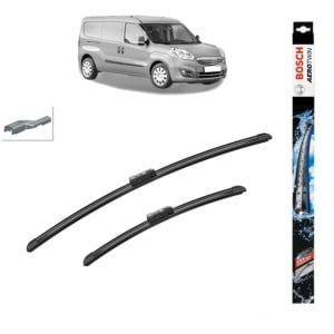 Set stergatoare auto OPEL COMBO Box Body/MPV (X12) din 2012-2016, Bosch Aerotwin, din cauciuc siliconat rezistent - Img 1