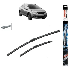 Set stergatoare auto PEUGEOT 2008 I Van (CU_) din 2018-2019, Bosch Aerotwin, din cauciuc siliconat rezistent