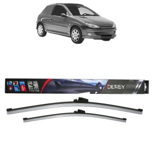 Set stergatoare auto PEUGEOT 206 Van din 2001-2009, Derby, din cauciuc siliconat rezistent
