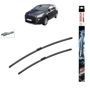Set stergatoare auto PEUGEOT 3008 I MPV (0U_) din 2009-2016, Bosch Aerotwin, din cauciuc siliconat rezistent