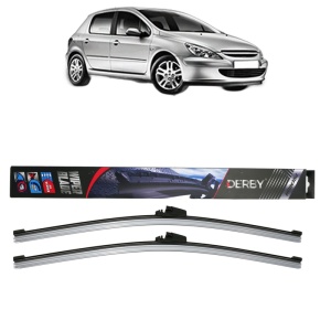 Set stergatoare auto PEUGEOT 307 (3A/C) din 2000-2012, Derby, din cauciuc siliconat rezistent