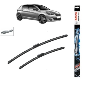 Set stergatoare auto PEUGEOT 308 II (LB_, LP_, LW_, LH_, L3_) din 2013-2021, Bosch Aerotwin, din cauciuc siliconat rezistent - Img 1