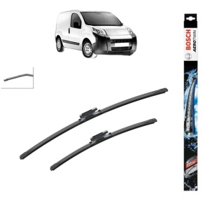 Set stergatoare auto PEUGEOT BIPPER (AA_) din 2008-2010, Bosch Aerotwin, din cauciuc siliconat rezistent