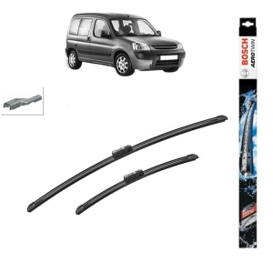 Set stergatoare auto PEUGEOT PARTNER TEPEE din 2008-2018, Bosch Aerotwin, din cauciuc siliconat rezistent