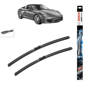 Set stergatoare auto PORSCHE 911 Targa (991) din 2014-2019, Bosch Aerotwin, din cauciuc siliconat rezistent