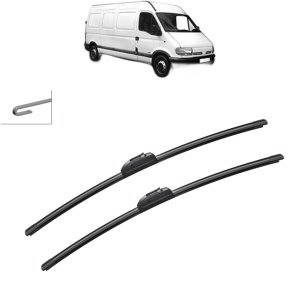 Set stergatoare auto RENAULT MASTER II Van (FD) din 1997-2010, Bosch Aerotwin Retro Truck, din cauciuc siliconat rezistent - Img 7