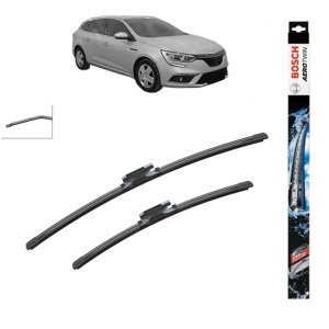Set stergatoare auto RENAULT MEGANE IV Grandtour (K9A/M/N_) din 2016-2021, Bosch Aerotwin, din cauciuc siliconat rezistent