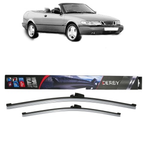 Set stergatoare auto SAAB 900 II Convertible din 1993-1998, Derby, din cauciuc siliconat rezistent