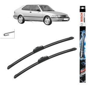 Set stergatoare auto SAAB 900 II Coupe din 1993-1998, Bosch Aerotwin Retrofit, din cauciuc siliconat rezistent