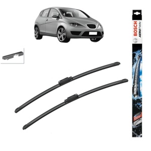 Set stergatoare auto SEAT ALTEA (5P1) din 2004-2015, Bosch Aerotwin, din cauciuc siliconat rezistent