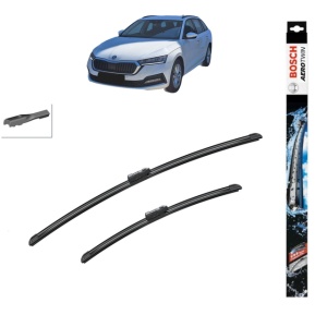 Set stergatoare auto SKODA OCTAVIA IV Combi (NX5, PV5) din 2019-2025, Bosch Aerotwin, din cauciuc siliconat rezistent