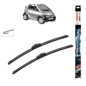 Set stergatoare auto SMART CABRIO (450) din 2000-2004, Bosch Aerotwin Retrofit, din cauciuc siliconat rezistent