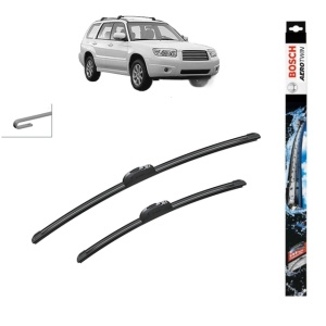 Set stergatoare auto SUBARU FORESTER (SH_) din 2008-2013, Bosch Aerotwin Retrofit, din cauciuc siliconat rezistent - Img 1