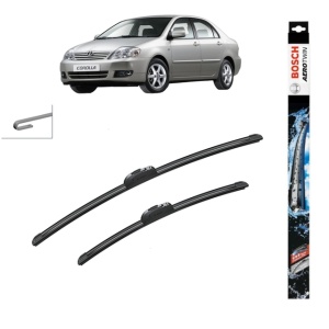 Set stergatoare auto TOYOTA COROLLA Saloon (_E12_) din 2001-2008, Bosch Aerotwin Retrofit, din cauciuc siliconat rezistent