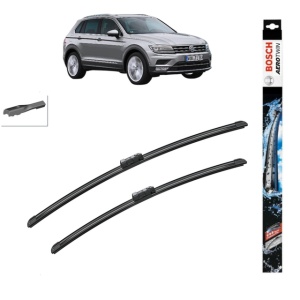 Set stergatoare auto VOLKSWAGEN TIGUAN SUV Van (AD1) din 2016-2020, Bosch Aerotwin, din cauciuc siliconat rezistent