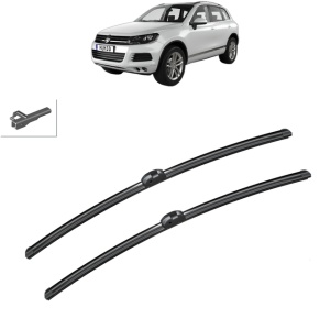 Set stergatoare auto VOLKSWAGEN TOUAREG VAN (7P5) din 2011-2014, Bosch Aerotwin, din cauciuc siliconat rezistent - Img 8