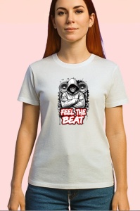 Tricou Feel The Beat DJ Haina Cu Gluga, Copii | Dama | Barbat - Img 4