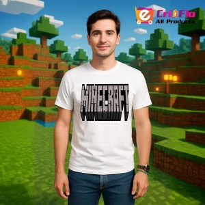 Tricou Minecraft Arc De Lemn Tricou Alb Copii | Dama | Barbat - Img 98