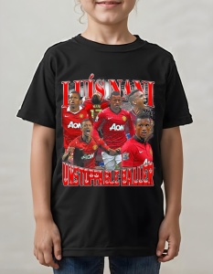 Tricou pentru copii - Luis Nani - Unstoppable Baller - Luis Nani, Manchester United, fotbal copii - Img 2