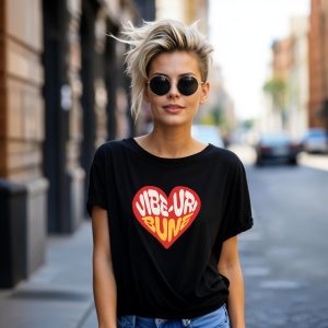 Tricou VibeNegru,uri bune Negru, Copii | Dama | Barbat - Img 11