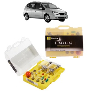 Kit trusa Set becuri H4 compatibila cu CHEVROLET REZZO MPV (U100) din 2005-2009, bec far, semnalizare , pozitie, iluminare numar, frana, plafoniera, stop frana