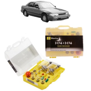 Kit trusa Set becuri H4 compatibila cu HONDA LEGEND I Coupe (KA_) din 1987-1990, bec far, semnalizare , pozitie, iluminare numar, frana, plafoniera, stop frana