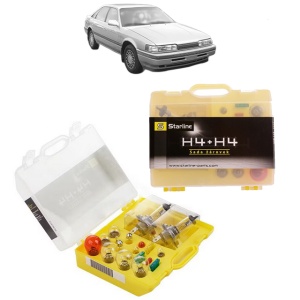 Kit trusa Set becuri H4 compatibila cu MAZDA 626 III Hatchback (GD) din 1987-1992, bec far, semnalizare , pozitie, iluminare numar, frana, plafoniera, stop frana