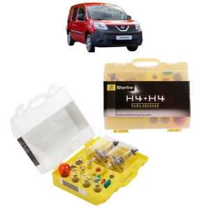 Kit trusa Set becuri H4 compatibila cu NISSAN NV250 Van (X61) din 2019, bec far, semnalizare , pozitie, iluminare numar, frana, plafoniera, stop frana