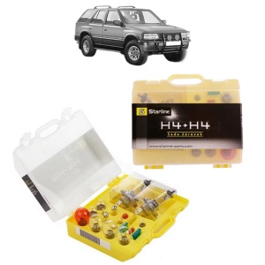 Kit trusa Set becuri H4 compatibila cu OPEL FRONTERA A (U92) din 1992-1998, bec far, semnalizare , pozitie, iluminare numar, frana, plafoniera, stop frana