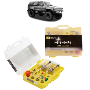 Kit trusa Set becuri H4 compatibila cu TOYOTA 4 RUNNER II (_N13_) din 1990-1996, bec far, semnalizare , pozitie, iluminare numar, frana, plafoniera, stop frana