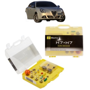 Kit trusa Set becuri H7 compatibila cu ALFA ROMEO GIULIETTA Hatchback Van (940_) din 2011-2020, bec far, semnalizare , pozitie, iluminare numar, frana, plafoniera, stop frana