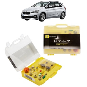 Kit trusa Set becuri H7 compatibila cu BMW 2 Active Tourer (F45) din 2013-2021, bec far, semnalizare , pozitie, iluminare numar, frana, plafoniera, stop frana