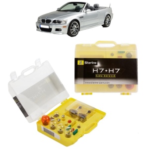 Kit trusa Set becuri H7 compatibila cu BMW 3 Compact (E46) din 2001-2005, bec far, semnalizare , pozitie, iluminare numar, frana, plafoniera, stop frana