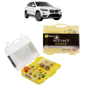 Kit trusa Set becuri H7 compatibila cu BMW X1 Van (F48) din 2015-2022, bec far, semnalizare , pozitie, iluminare numar, frana, plafoniera, stop frana