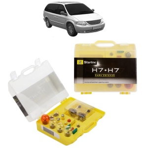 Kit trusa Set becuri H7 compatibila cu CHRYSLER VOYAGER IV VAN (S_) din 2000-2007, bec far, semnalizare , pozitie, iluminare numar, frana, plafoniera, stop frana