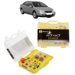 Kit trusa Set becuri H7 compatibila cu CITROEN C5 I (DC_) din 2001-2004, bec far, semnalizare , pozitie, iluminare numar, frana, plafoniera, stop frana