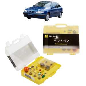 Kit trusa Set becuri H7 compatibila cu CITROEN XSARA Hatchback Van (N3_) din 1998-2005, bec far, semnalizare , pozitie, iluminare numar, frana, plafoniera, stop frana