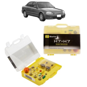 Kit trusa Set becuri H7 compatibila cu KIA MAGENTIS I (GD, MS) din 2001-2005, bec far, semnalizare , pozitie, iluminare numar, frana, plafoniera, stop frana