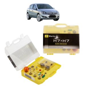 Kit trusa Set becuri H7 compatibila cu OPEL ASTRA H CLASSIC Hatchback (A04) din 2009, bec far, semnalizare , pozitie, iluminare numar, frana, plafoniera, stop frana