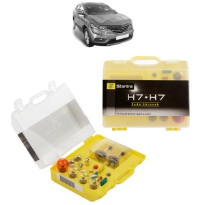 Kit trusa Set becuri H7 compatibila cu RENAULT KOLEOS II (HC_) din 2016-2020, bec far, semnalizare , pozitie, iluminare numar, frana, plafoniera, stop frana