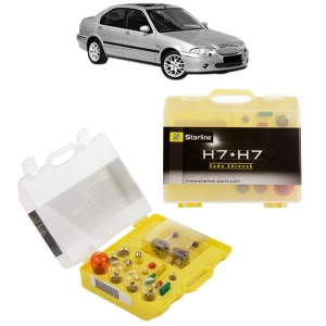 Kit trusa Set becuri H7 compatibila cu ROVER 45 I Saloon (RT) din 2000-2005, bec far, semnalizare , pozitie, iluminare numar, frana, plafoniera, stop frana