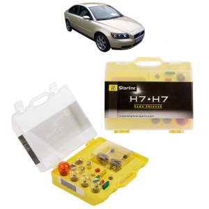 Kit trusa Set becuri H7 compatibila cu VOLVO S40 II (544) din 2004-2012, bec far, semnalizare , pozitie, iluminare numar, frana, plafoniera, stop frana